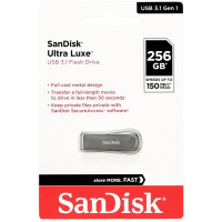 USB флеш накопичувач SanDisk 256GB Ultra Luxe Silver USB 3.1 (SDCZ74-256G-G46)