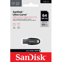 USB флеш накопичувач SanDisk 64GB Ultra Curve Black USB 3.2 (SDCZ550-064G-G46)