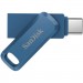 SanDisk USB флеш накопичувач SanDisk 64GB Dual Drive Go Navy Blue USB 3.1 + Type-C (SDDDC3-064G-G46NB)
