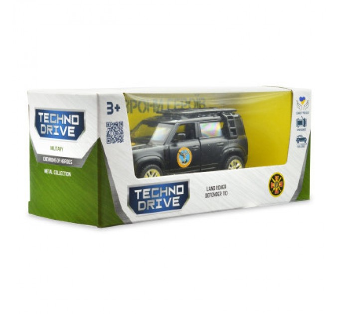 Машина TechnoDrive Автомодель серії Шеврони Героїв - Land Rover Defender 110 - ГУР МО (250364M)