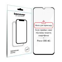Скло захисне BeCover Poco C85 4G Black (714366)