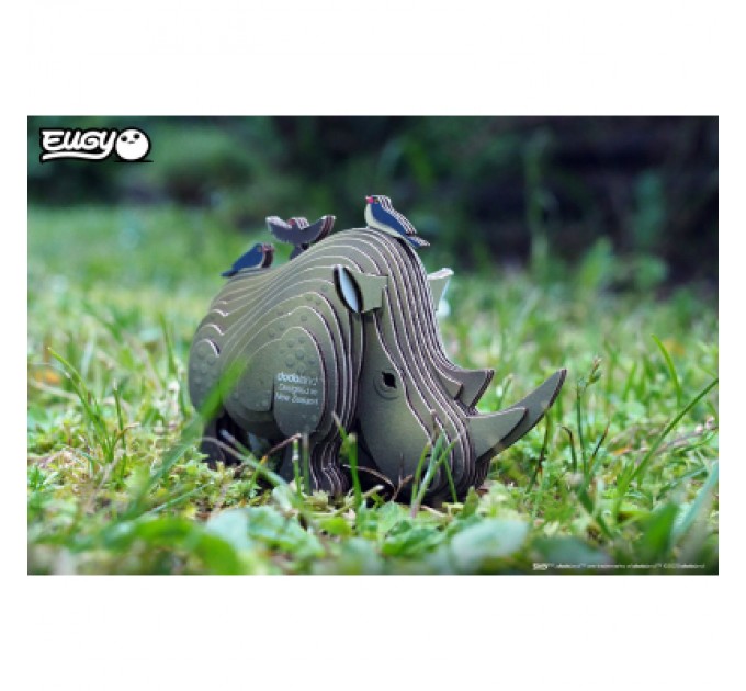 Пазл Eugy 3D Зоопарк Носоріг (XEG-076)