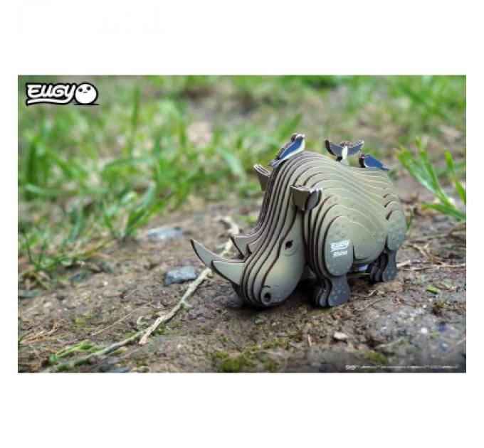 Пазл Eugy 3D Зоопарк Носоріг (XEG-076)