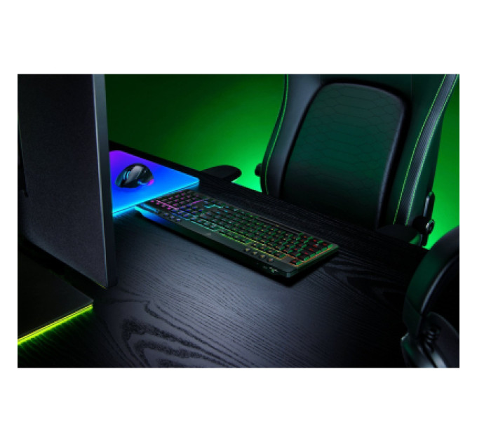 Razer Клавіатура Razer BlackWidow V4 Low-Profile Wireless/Bluetooth/USB Orange switch UA Black (RZ03-05270800-R3M1)