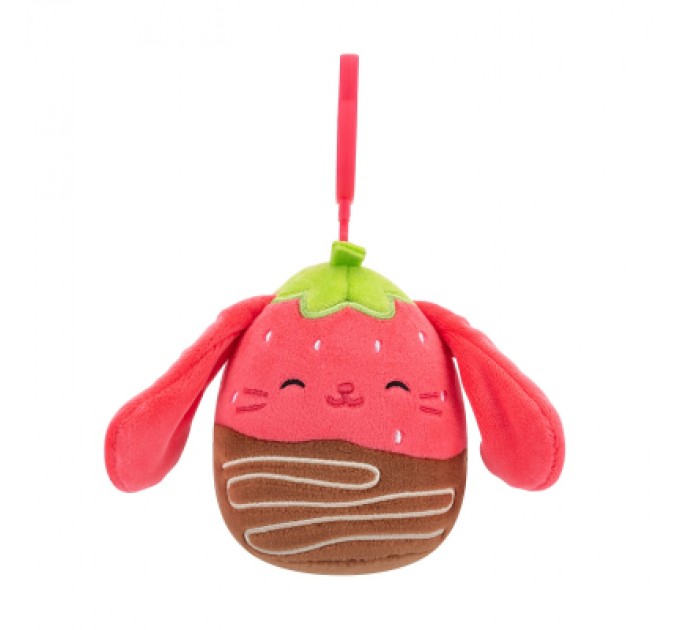 Брелок Squishmallows на кліпсі – Кролик Гунда 9 см (SQCP00464)