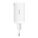 Baseus Зарядний пристрій Baseus 2xUSB-C 65W + 1xUSB GaN + cable USB-C to USB-C 100W 1.0m white (CCGP120202)