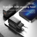 Essager Зарядний пристрій Essager 1xUSB + 1xUSB-C PD30W black (ECTPQS-ZTB01)