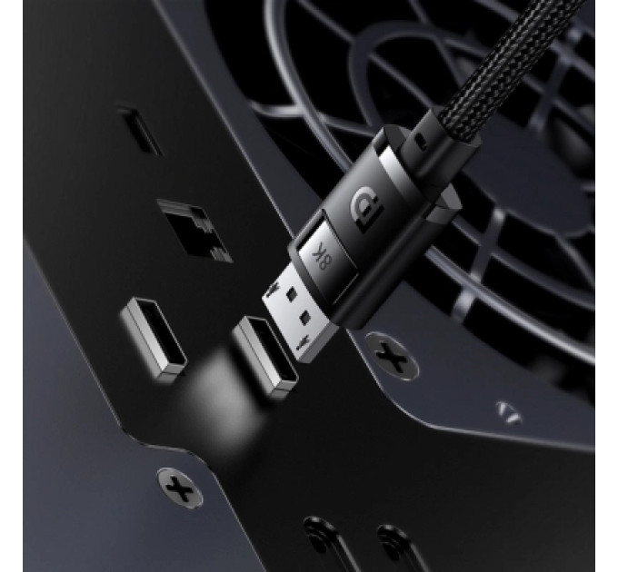 Baseus Кабель мультимедійний DisplayPort M to DisplayPort M 2.0m 8K Baseus (B00633706111-02)