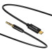 Baseus Кабель мультимедійний USB-C to 3.5mm M 1.2m black Baseus (CAM01-01)