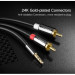 Ugreen Кабель мультимедійний 3.5mm M to 2xRCA M 2.0m AV116 black Ugreen (10584)
