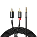 Ugreen Кабель мультимедійний 3.5mm M to 2xRCA M 5.0m AV116 black Ugreen (10591)