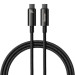 Baseus Дата кабель USB-C to USB-C 2.0m 240W Black Baseus (CAWJ040101)