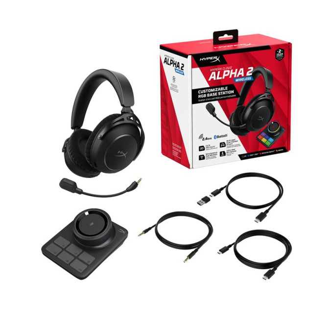 HyperX Навушники HyperX Cloud Alpha 2 Wireless Black (AJ5C7AA)