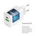 ColorWay Мережевий зарядний пристрій ColorWay GaN Mini 20W PD Port PPS USB (Type-C PD + USB QC4.0) White (CW-CHS062PD-WT)
