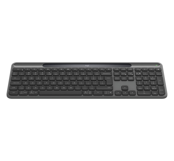 Logitech Клавiатура бездротова Logitech Slim Solar+ Graphite (920-013764)