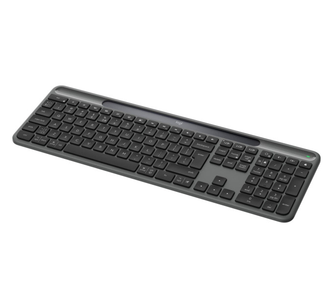 Logitech Клавiатура бездротова Logitech Slim Solar+ Graphite (920-013764)