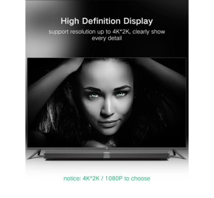 Ugreen Кабель мультимедійний miniDisplayPort M to HDMI M 1.5m MD101 4K black Ugreen (20848)
