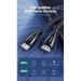 Ugreen Кабель мультимедійний HDMI M to HDMI M 2.0m braided HD140 black Ugreen (80403)