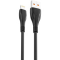 XO Дата кабель USB 2.0 AM to Lightning 1.0m 6A NB185 black XO (6920680879236)