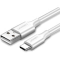 Ugreen Дата кабель USB 2.0 AM to USB-C 0.25m 3A US287 white Ugreen (60119)