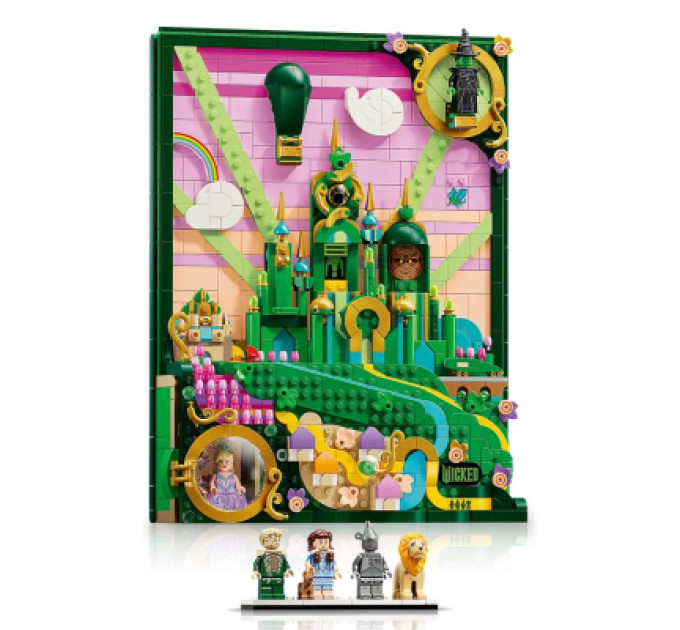 LEGO Конструктор LEGO Wicked Емеральд-сіті Настінний декор (75685)