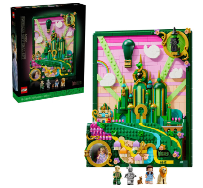 LEGO Конструктор LEGO Wicked Емеральд-сіті Настінний декор (75685)