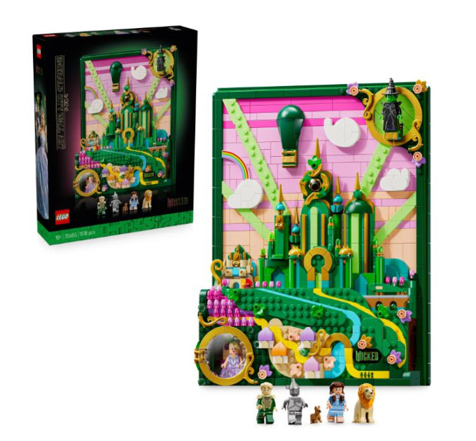 LEGO Конструктор LEGO Wicked Емеральд-сіті Настінний декор (75685)