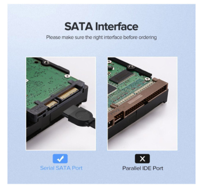 Ugreen Кабель для передачі даних SATA 3 Data Cable 0.5m 90° corner US217 Black Ugreen (30797)