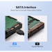 Ugreen Кабель для передачі даних SATA 3 Data Cable 0.5m 90° corner US217 Black Ugreen (30797)