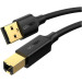 Ugreen Кабель для принтера USB 2.0 AM/BM 1.0m US135 black Ugreen (20846)