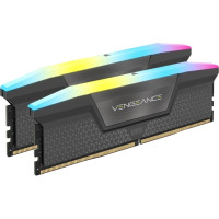 Модуль пам'яті для комп'ютера DDR5 32GB (2x16GB) 6400 MHz Vengeance RGB Grey Corsair (CMH32GX5M2B6400Z32)