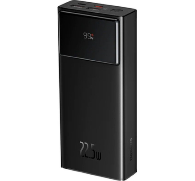 Baseus Батарея універсальна Baseus Star Lord Display 30000mAh 22.5W QC/3.0 PD/3.0 Black (PPXJ080101)