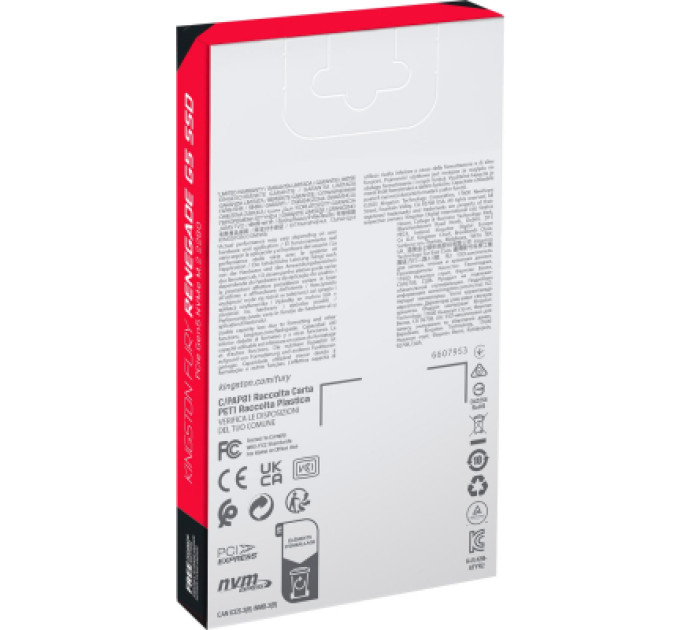 Kingston Накопичувач SSD M.2 2280 8TB FURY Renegade G5 Kingston (SFYR2D/8T1)