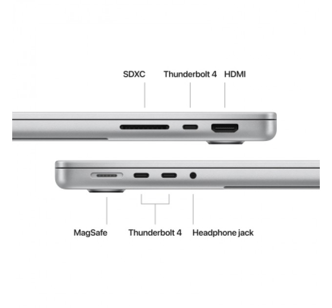 Apple Ноутбук Apple MacBook Pro 14 A2992 M3 Pro Silver (MRX73UA/A)