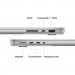 Apple Ноутбук Apple MacBook Pro 14 A2992 M3 Pro Silver (MRX73UA/A)