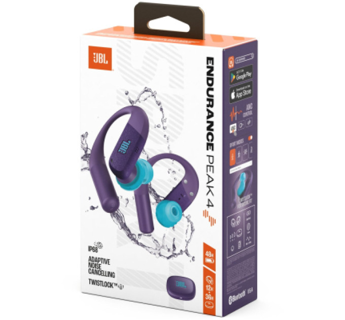 JBL Навушники JBL Endurance Peak 4 Purple (JBLENDUPEAK4PUR)