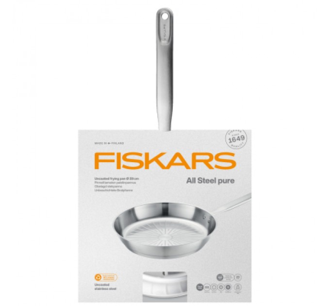 Сковорода Fiskars All Steel Pure матова 28 см (1065628)