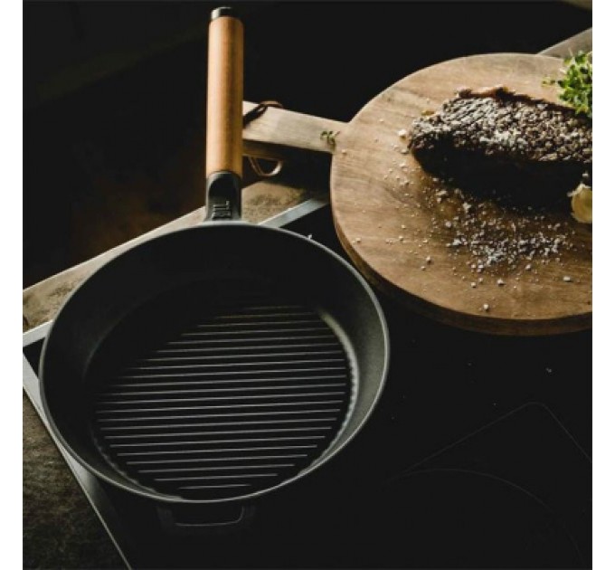 Сковорода Fiskars Norden гриль чавунна 26 см (1026570)