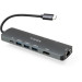 Vinga Концентратор Vinga USB-C 3.1 to HDMI+RJ45_1Gbps+3xUSB3.0+SD/TF+PD100W (VHYC8)