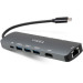 Vinga Концентратор Vinga USB-C 3.1 to HDMI+RJ45_1Gbps+3xUSB3.0+SD/TF+PD100W (VHYC8)