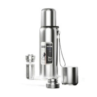Термос Merlion з ситечком та чашкою 1,5 л, сталевий (ZK-127-1500Grey)