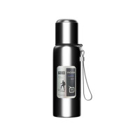 Термос Merlion з ситечком та чашкою 1,5 л, чорний (ZK-127-1500Black)