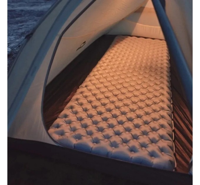 Матрац надувний Naturehike CNK2450WS012, 186х64, сірий (6976507663359)