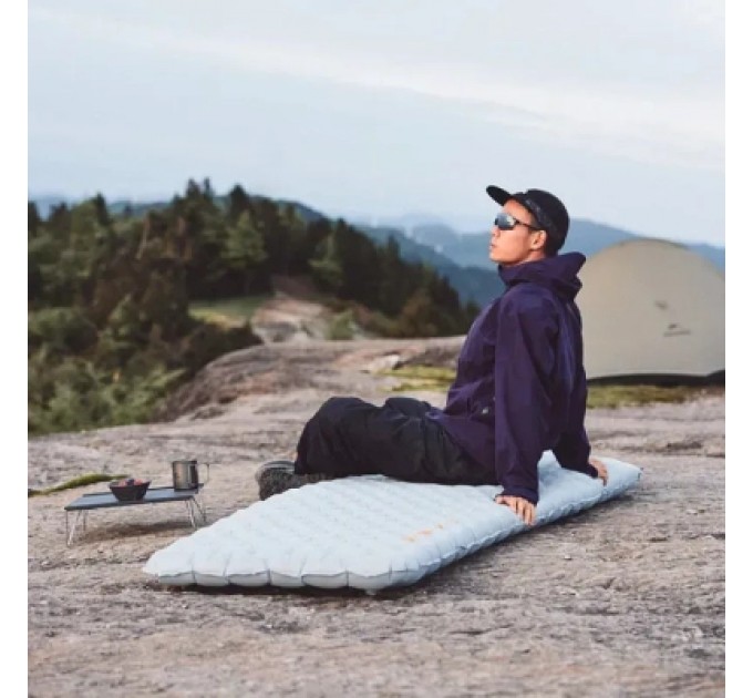 Матрац надувний Naturehike CNK2450WS012, 186х64, сірий (6976507663359)