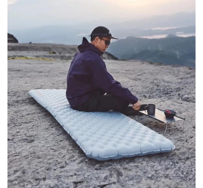 Матрац надувний Naturehike CNK2450WS012, 186х64, сірий (6976507663359)