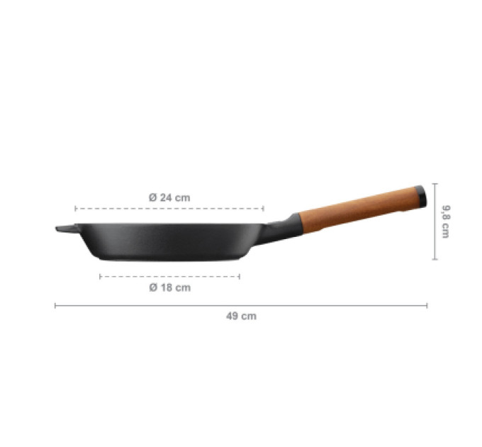 Fiskars Сковорода Fiskars Norden чавунна 24 см (1026568)