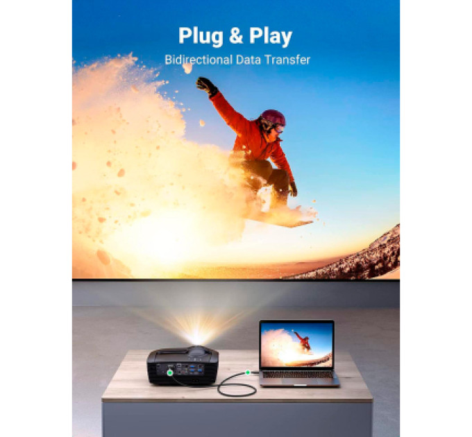 Ugreen Кабель мультимедійний HDMI M to DVI M 1.5m HD106 black Ugreen (11150)