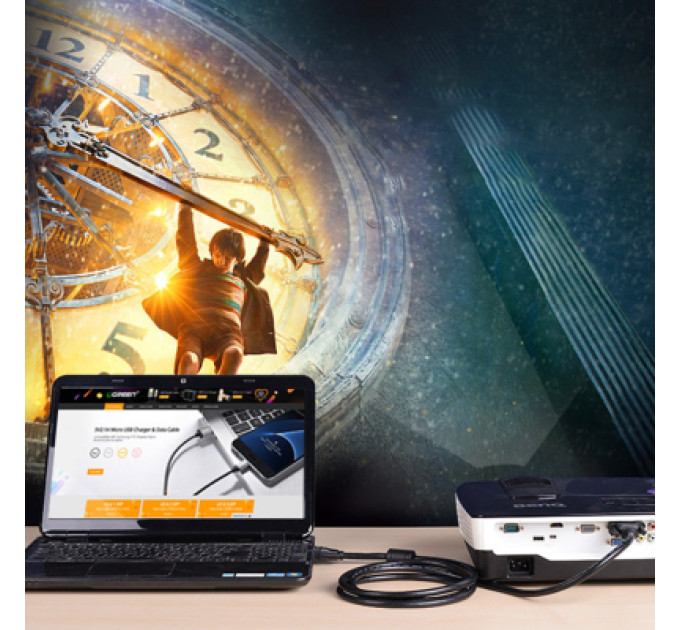 Ugreen Кабель мультимедійний DVI M to DVI M 2.0m 24+1pin DV101 black Ugreen (11604)