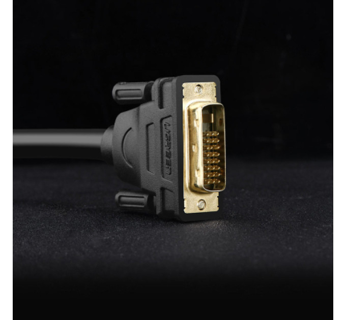 Ugreen Кабель мультимедійний DVI M to DVI M 2.0m 24+1pin DV101 black Ugreen (11604)