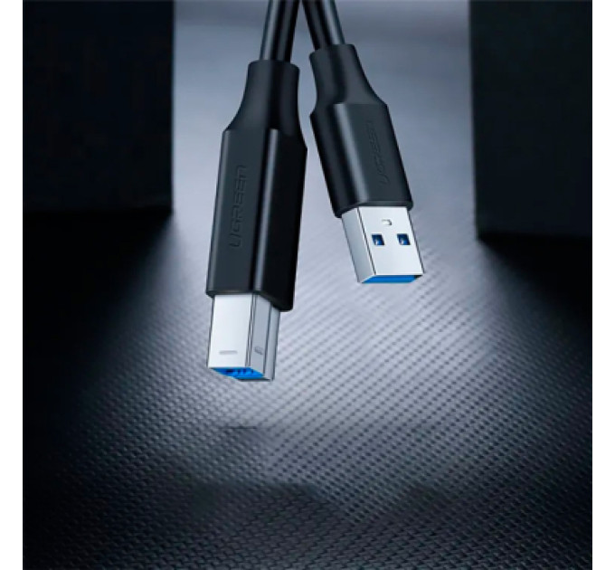 Ugreen Кабель для принтера USB 3.0 AM/BM 2.0m US210 black Ugreen (10372)